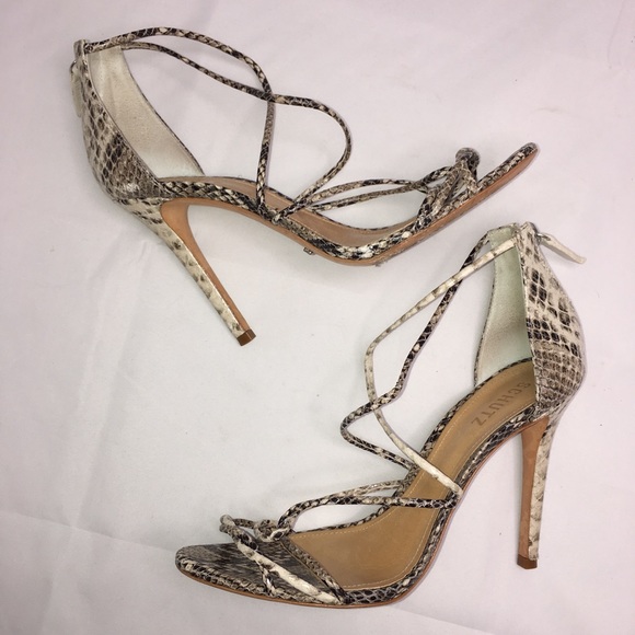 SCHUTZ Snake Skin Stiletto Size 9.5 - Picture 6 of 8